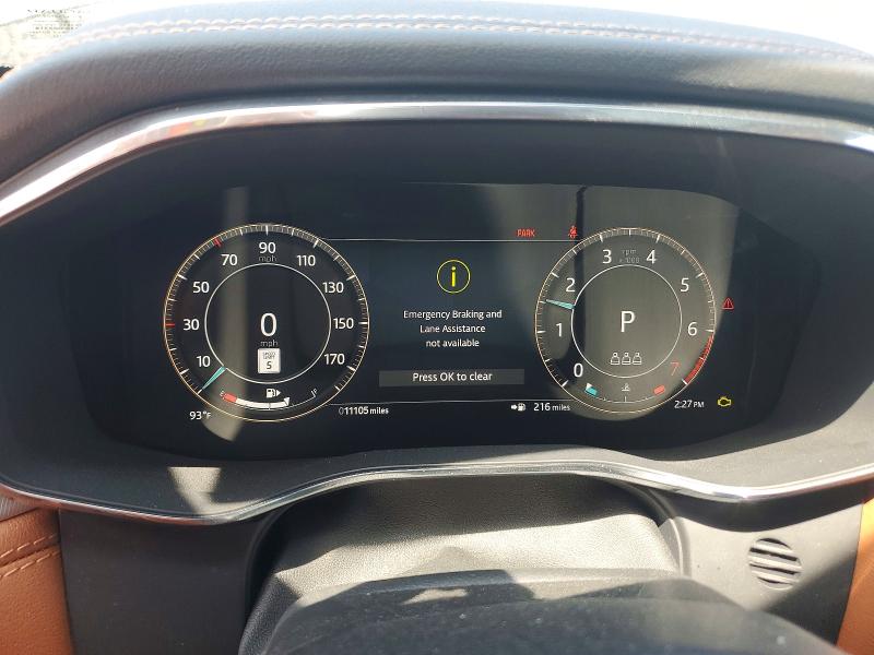 2024 Jaguar F-pace VIN SADCT2FU9RA738966 COPART salvage auction — FRONT END, Tn - Salvage Certificate, sold $15,900 on 2026-07-20 (photo 9)