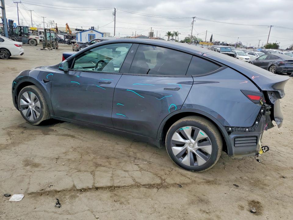 2023 Tesla Model y VIN 7SAYGDEE1PA198593 COPART salvage auction — REAR END, Ca - Salvage Certificate, sold $13,100 on 2026-07-09 (photo 2)