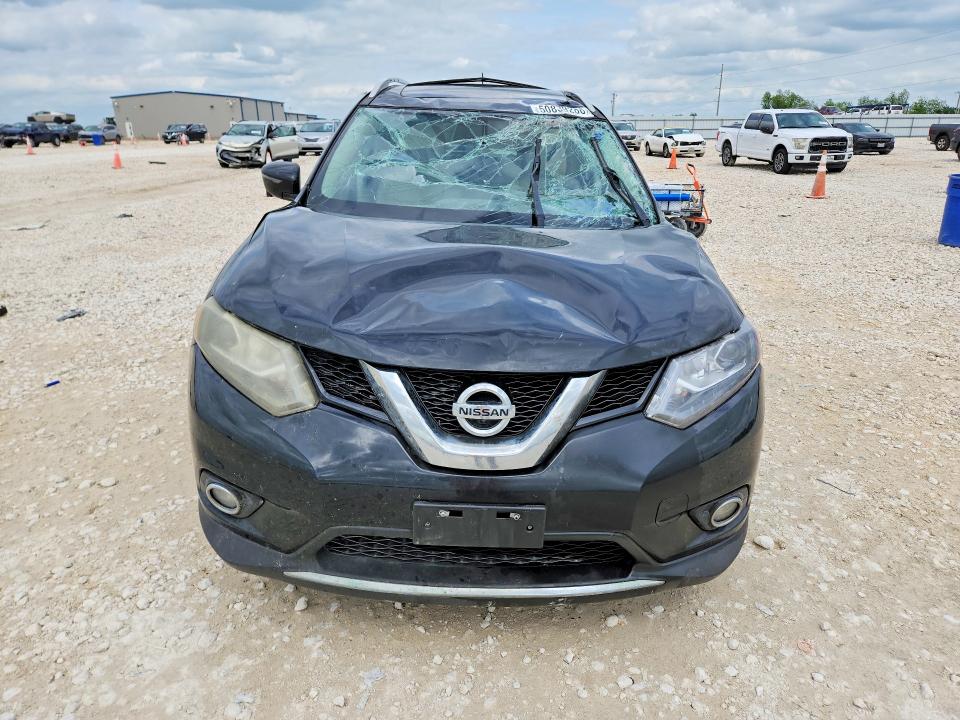 2016 Nissan Rogue VIN 5N1AT2MT5GC731524 COPART salvage auction — ROLLOVER, Tx - Salvage Vehicle Title, sold $1,300 on 2026-07-09 (photo 5)