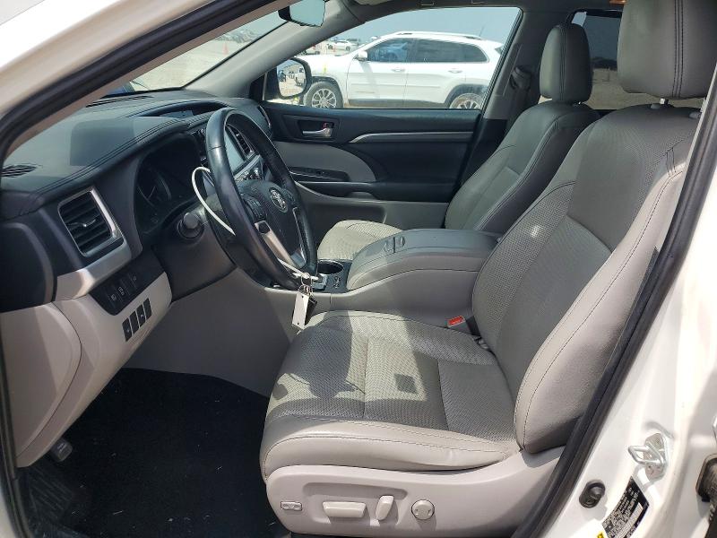 2019 Toyota Highlander VIN 5TDDZRFH2KS950689 COPART salvage auction — FRONT END, Tx - Salvage Vehicle Title, sold $2,100 on 2026-07-30 (photo 7)