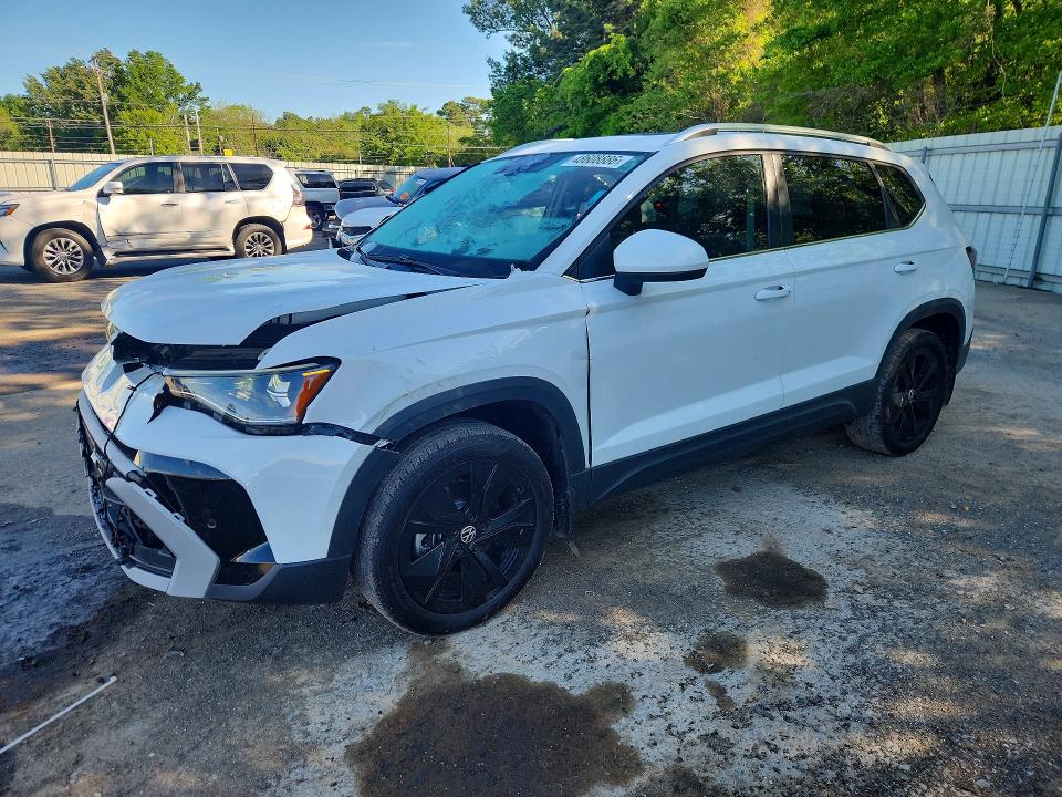 2025 Volkswagen Taos VIN 3VVEC7B27SM046009 COPART salvage auction — FRONT END, Ar - Cert Of Title-Salvage, sold $12,700 on 2026-07-09 (photo 1)