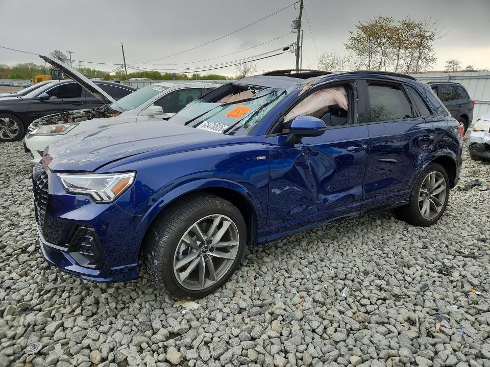 2024 Audi Q3 VIN WA1DECF3XR1182250 COPART salvage auction — ROOF, Nj - Cert Of Title-Salvage, sold $3,600 on 2026-08-03 (photo 1)
