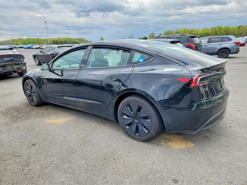 2025 Tesla Model 3 VIN 5YJ3E1EB8SF048705 COPART salvage auction — SIDE, Nj - Cert Of Title-Salvage, sold $13,900 on 2026-07-21 (photo 2)