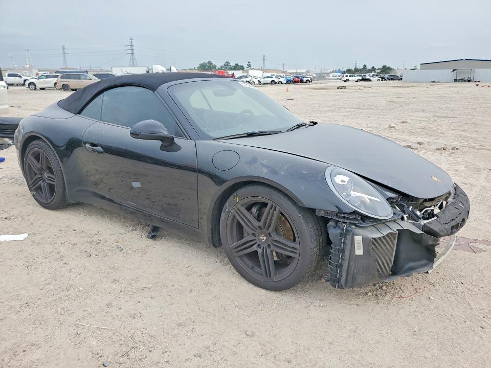 2017 Porsche 911 VIN WP0CA2A90HS142481 COPART salvage auction — FRONT END, TX, sold $34,000 on 2026-07-17 (photo 4)