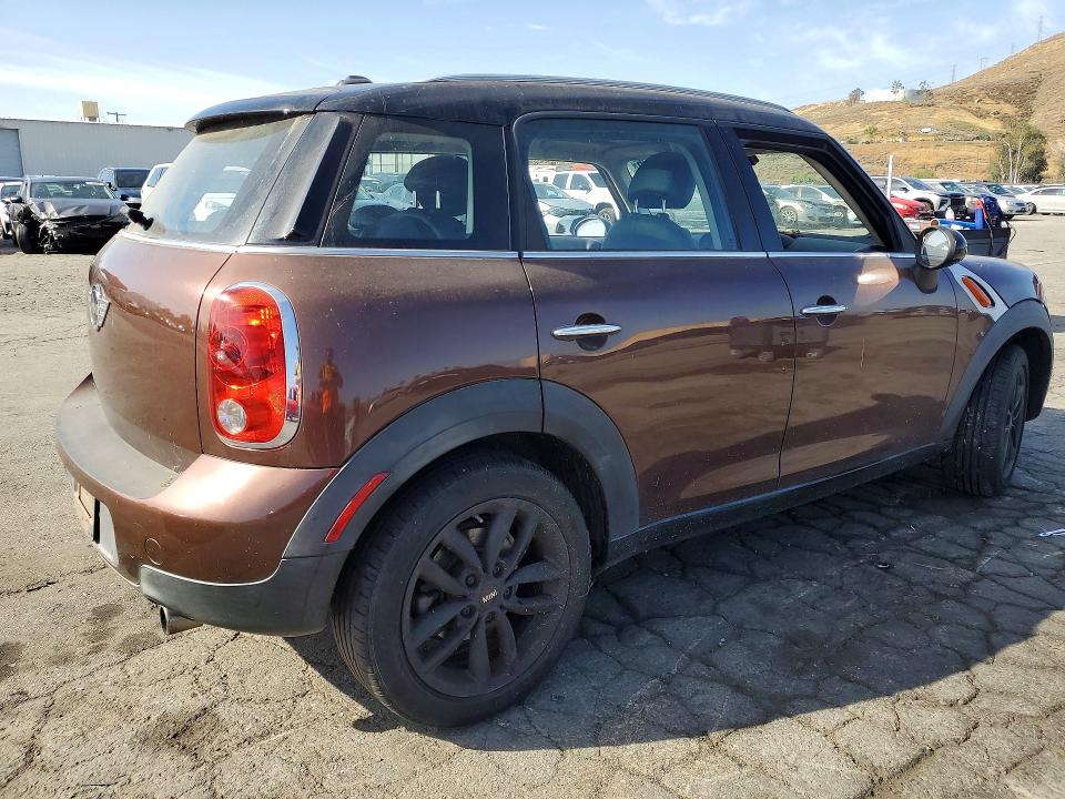 2013 Mini Cooper VIN WMWZB3C57DWM09977 COPART salvage auction — MECHANICAL, Ca - Salvage Certificate, sold $775 on 2026-07-07 (photo 3)