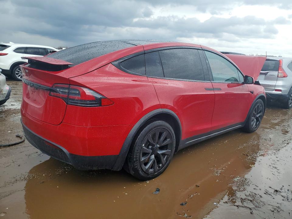 2021 Tesla Model x VIN 5YJXCBE54MF326364 COPART salvage auction — FRONT END, IL, sold $7,600 on 2026-07-28 (photo 3)