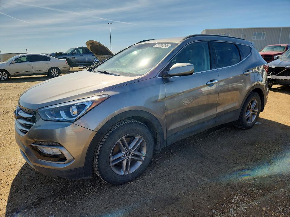 2018 Hyundai Santa fe VIN 5XYZTDLB4JG546492 — COPART salvage auction photo