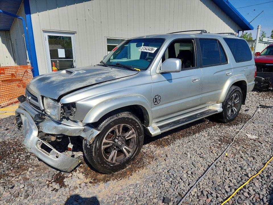 2000 Toyota 4runner VIN JT3GN86R8Y0161393 COPART salvage auction — FRONT END, In - Certificate Of Title, sold $475 on 2026-07-13 (photo 1)