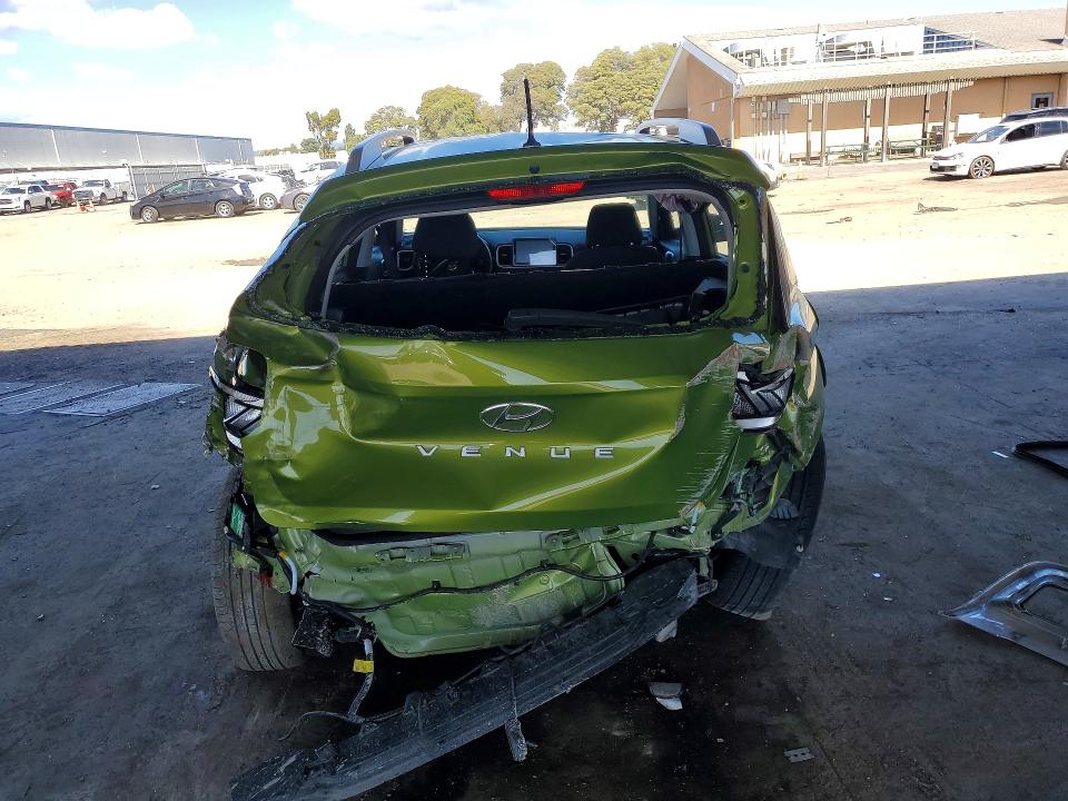2023 Hyundai Venue VIN KMHRC8A36PU266160 COPART salvage auction — REAR END, Ca - Salvage Certificate, sold $1,600 on 2026-07-21 (photo 6)