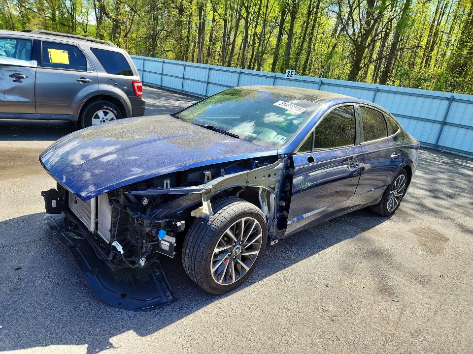 2022 Hyundai Sonata VIN 5NPEH4J29NH148471 COPART salvage auction — FRONT END, Nj - Cert Of Title-Salvage, sold $150 on 2026-07-28 (photo 1)