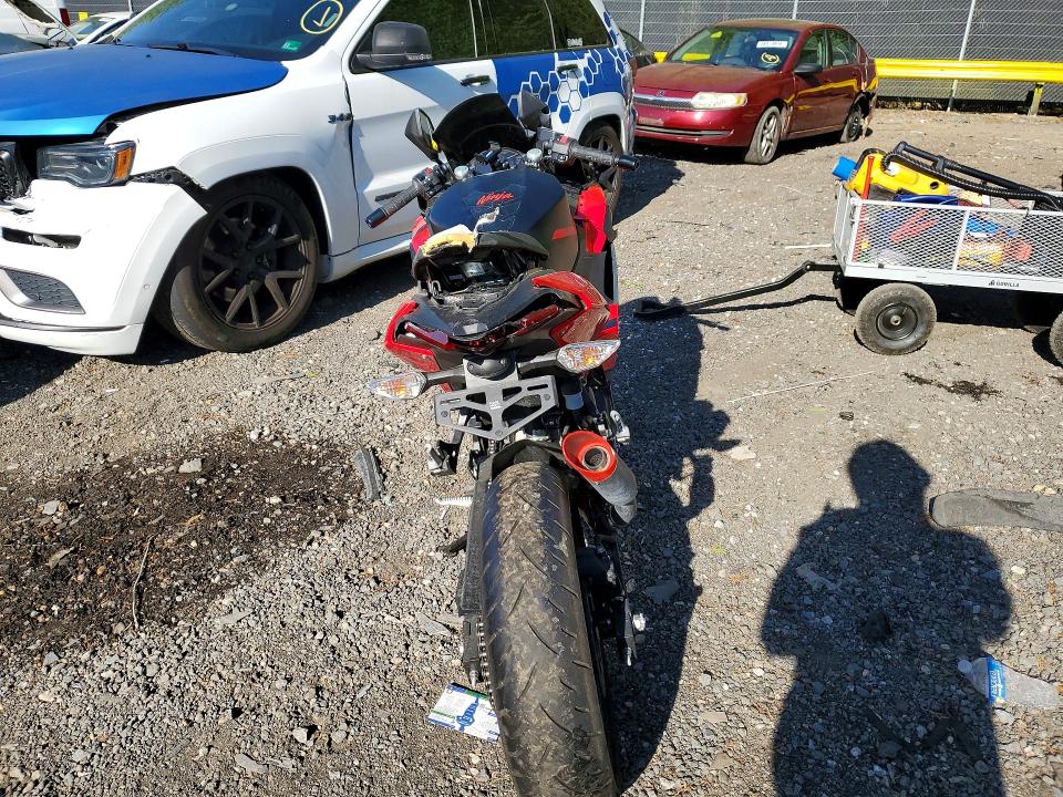 2025 Kawasaki Zx VIN ML5EXGG19SDA42734 COPART salvage auction — FRONT END, Md - Cert Of Salvage > 75% Damage, sold $35 on 2026-07-09 (photo 4)