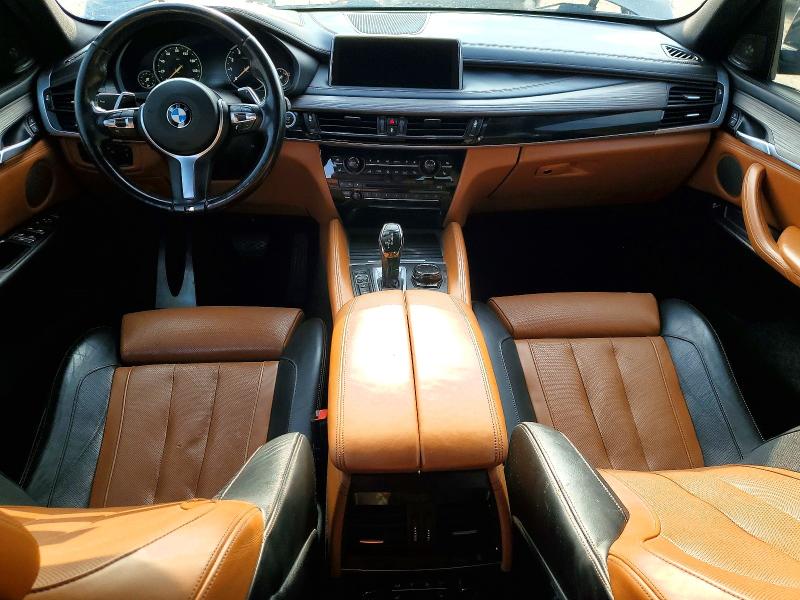 2016 BMW X6 VIN 5UXKU6C57G0R33829 COPART salvage auction — FRONT END, Tx - Salvage Vehicle Title, sold $5,300 on 2026-07-24 (photo 8)