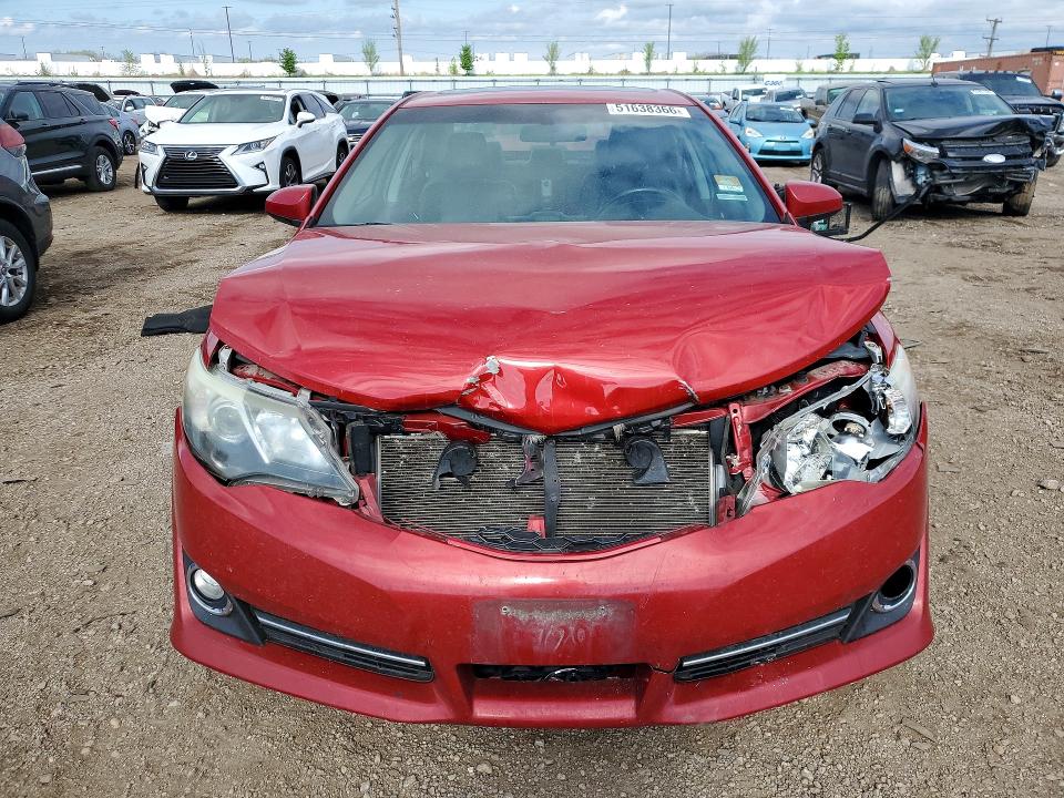 2012 Toyota Camry VIN 4T1BF1FK1CU627272 COPART salvage auction — FRONT END, Il - Salvage Certificate, sold $1,900 on 2026-07-09 (photo 5)