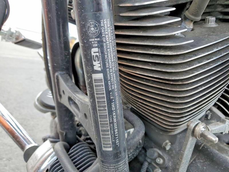 2014 Harley-davidson Fl VIN 1HD1KRM30EB671167 COPART salvage auction — ALL OVER, Ca - Salvage Certificate, sold $4,200 on 2026-07-02 (photo 9)