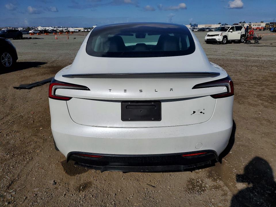 2026 Tesla Model 3 VIN 5YJ3E1ET9TF133868 COPART salvage auction — FRONT END, Ca - Salvage Certificate, sold $14,800 on 2026-07-24 (photo 6)