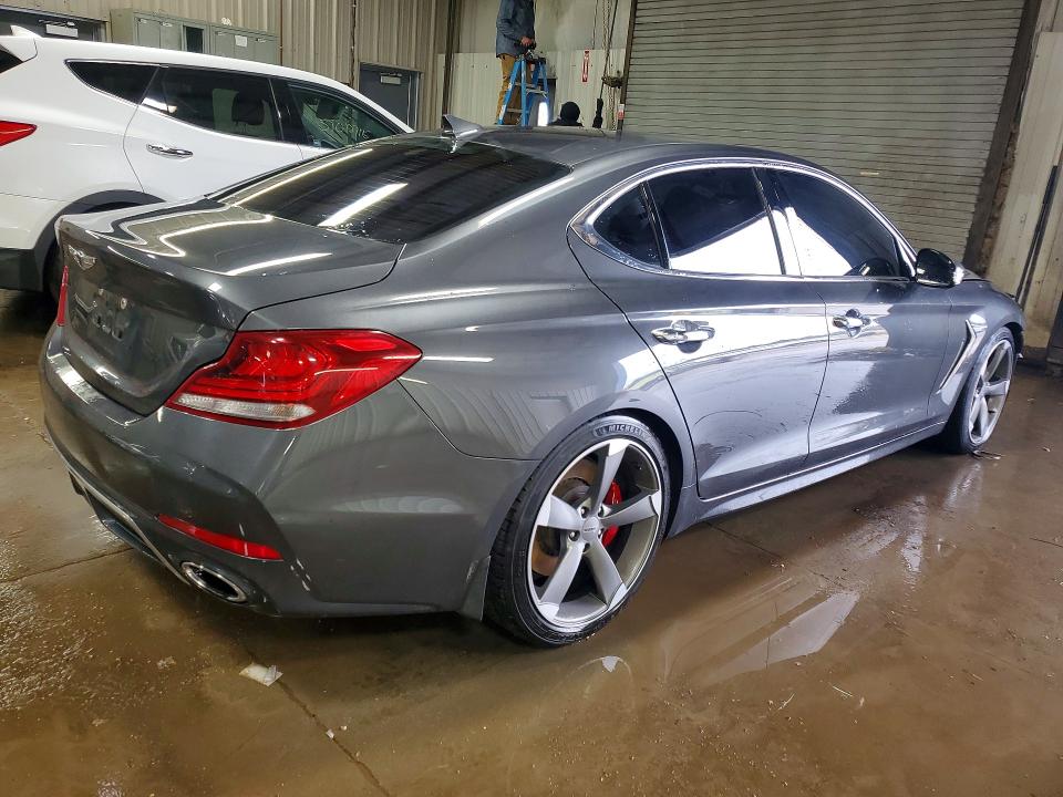 2019 Genesis G70 VIN KMTG54LE3KU030556 COPART salvage auction — FRONT END, IL - SALVAGE CERTIFICATE, sold $4,400 on 2026-07-07 (photo 3)