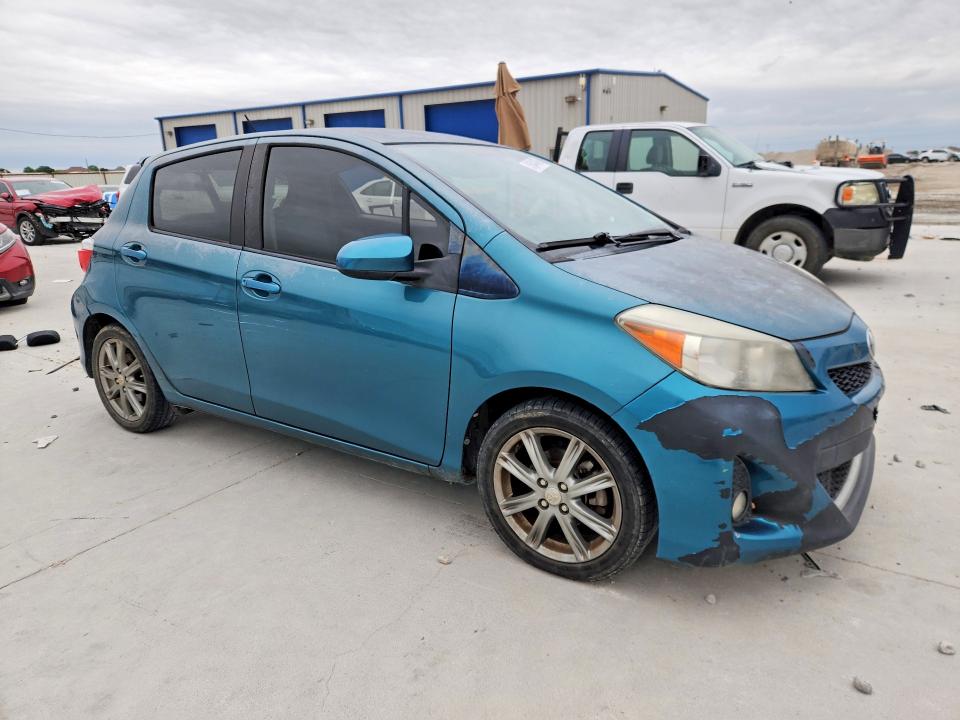 2013 Toyota Yaris VIN JTDKTUD33DD555230 COPART salvage auction — HAIL, Tx - Certificate Of Title, sold $2,600 on 2026-07-24 (photo 4)