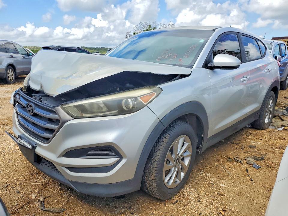 2016 Hyundai Tucson VIN KM8J23A43GU216103 COPART salvage auction — FRONT END, Salvage Title, sold $975 on 2026-07-13 (photo 1)