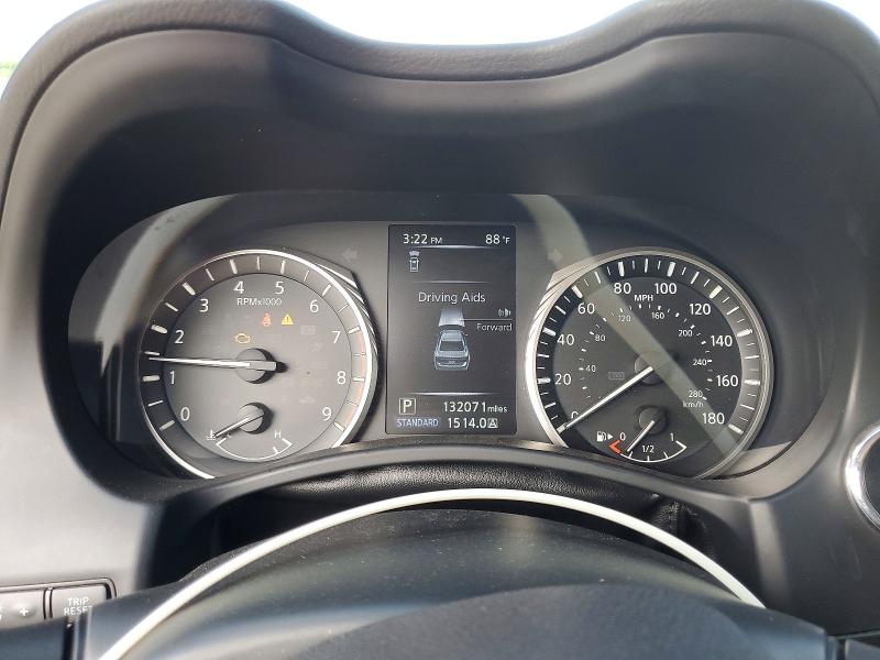 2020 Infiniti Q50 VIN JN1EV7AP5LM207284 COPART salvage auction — FRONT END, Ca - Salvage Certificate, sold $2,500 on 2026-07-02 (photo 9)