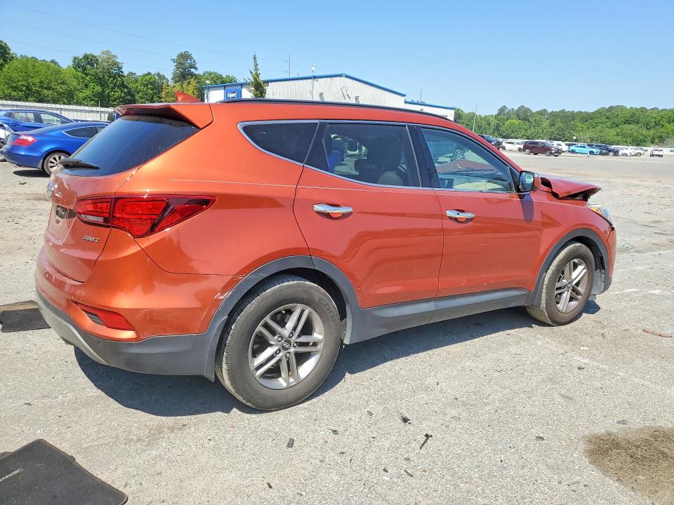 2017 Hyundai Santa fe VIN 5XYZU3LB4HG498493 COPART salvage auction — FRONT END, Ga - Cert Of Title-Salvage, sold $2,200 on 2026-07-13 (photo 3)
