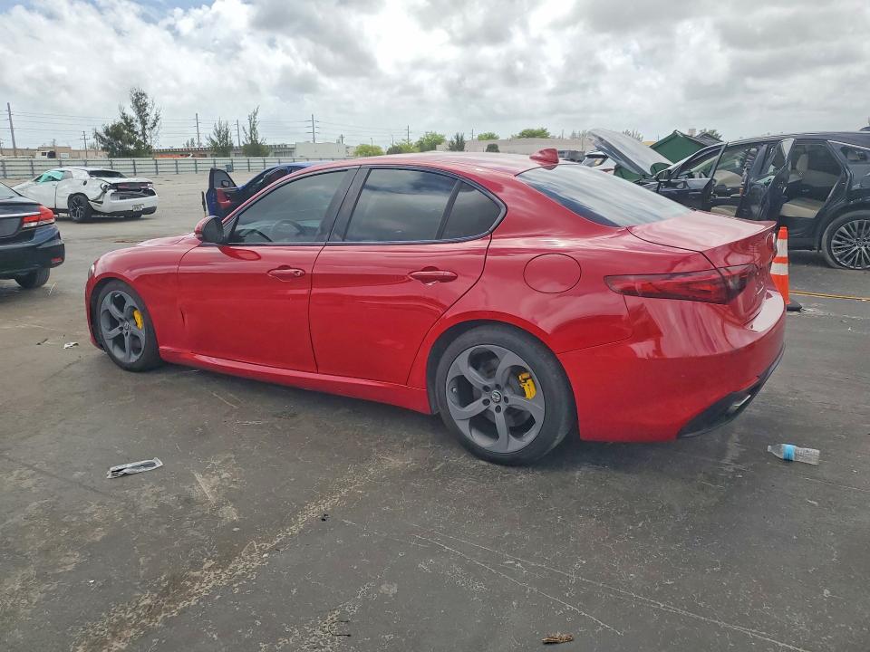 2019 Alfa romeo Giulia VIN ZARFAMAN4K7599798 COPART salvage auction — FRONT END, Fl - Certificate Of Title (P), sold $7,400 on 2026-07-29 (photo 2)