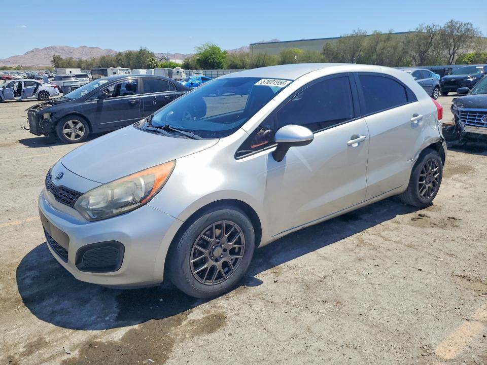 2013 Kia Rio VIN KNADM5A37D6295643 COPART salvage auction — REAR END, Nv - Salvage Title, sold $950 on 2026-07-07 (photo 1)