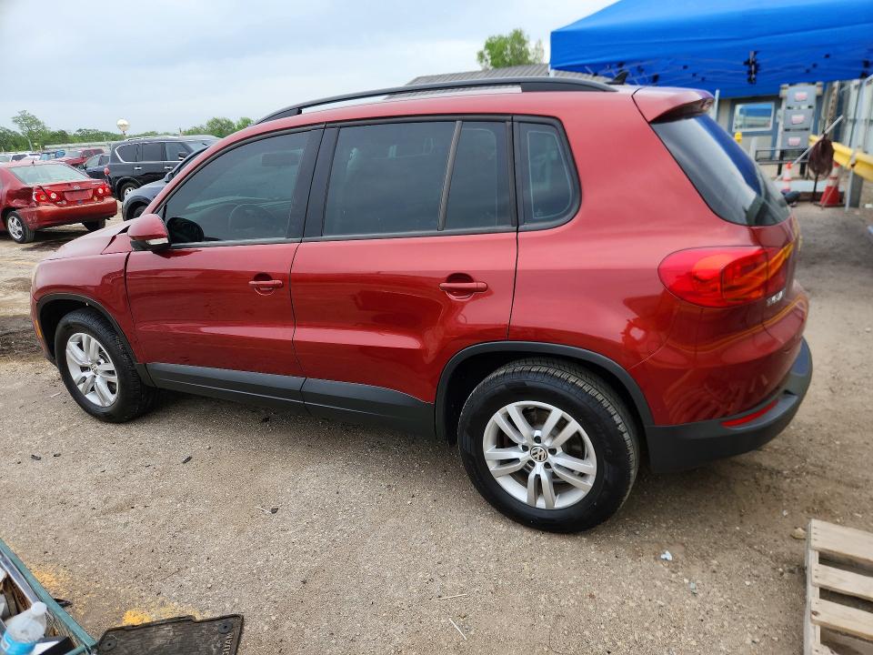 2015 Volkswagen Tiguan VIN WVGAV7AX7FW111334 COPART salvage auction — FRONT END, Ks - Cert Of Title-Salvage, sold $775 on 2026-07-27 (photo 2)