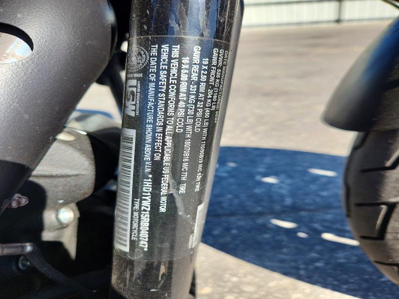 2024 Harley-davidson Fxlrs VIN 1HD1YWZ15RB040747 COPART salvage auction — ALL OVER, Nc - Salvage Certificate Of Title, sold $1,450 on 2026-07-02 (photo 9)