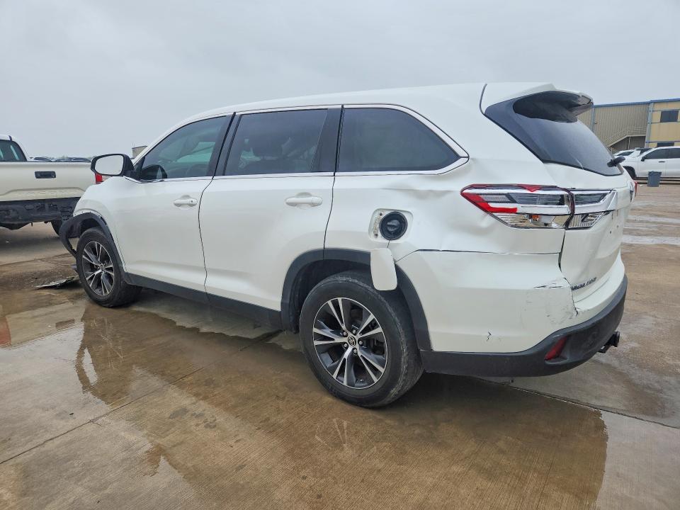 2019 Toyota Highlander VIN 5TDZZRFH0KS365986 COPART salvage auction — FRONT END, Tx - Salvage Vehicle Title, sold $3,650 on 2026-07-13 (photo 2)