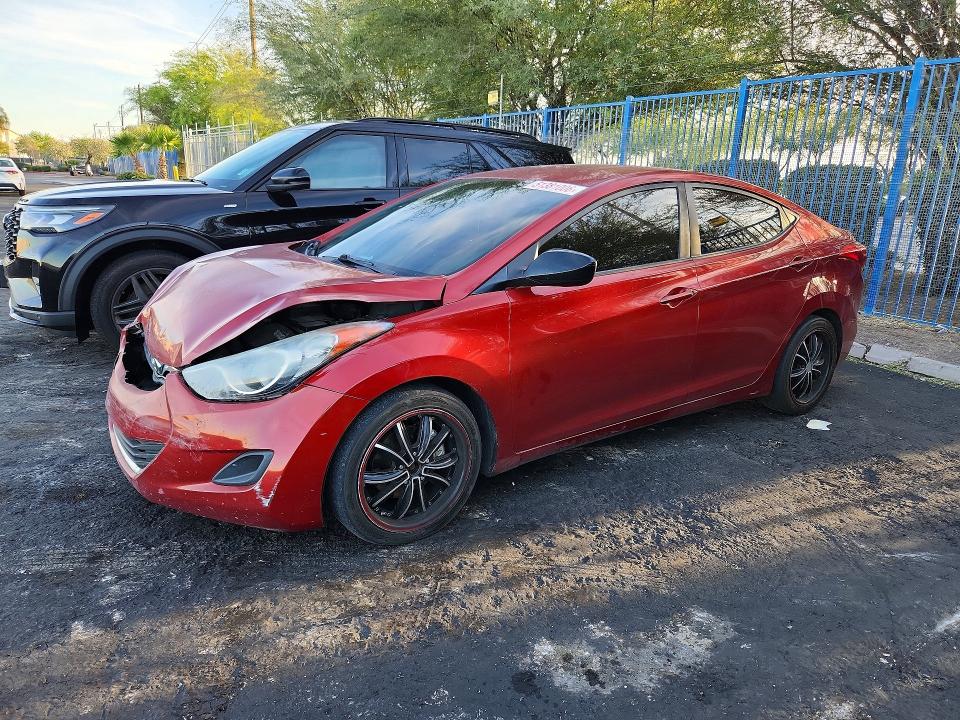 2011 Hyundai Elantra VIN KMHDH4AE0BU090916 — COPART salvage auction photo