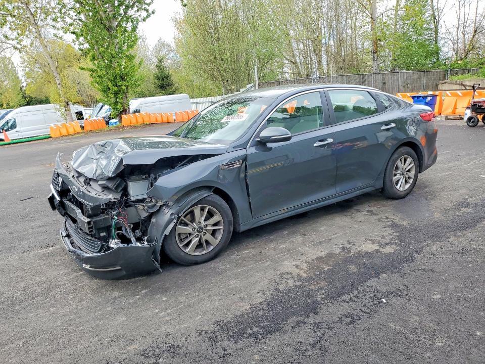 2016 Kia Optima VIN 5XXGT4L30GG017859 COPART salvage auction — FRONT END, Or - Lien Papers Salvage, sold $150 on 2026-07-29 (photo 1)