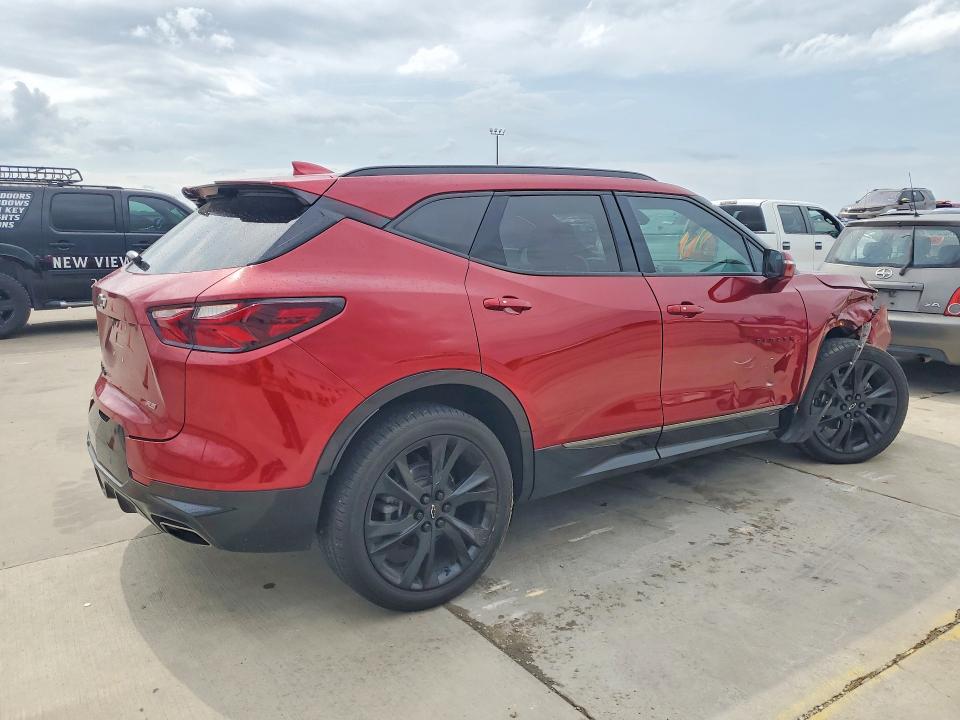 2021 Chevrolet Blazer VIN 3GNKBKRS7MS576273 COPART salvage auction — FRONT END, Tx - Salvage Vehicle Title, sold $9,000 on 2026-07-02 (photo 3)