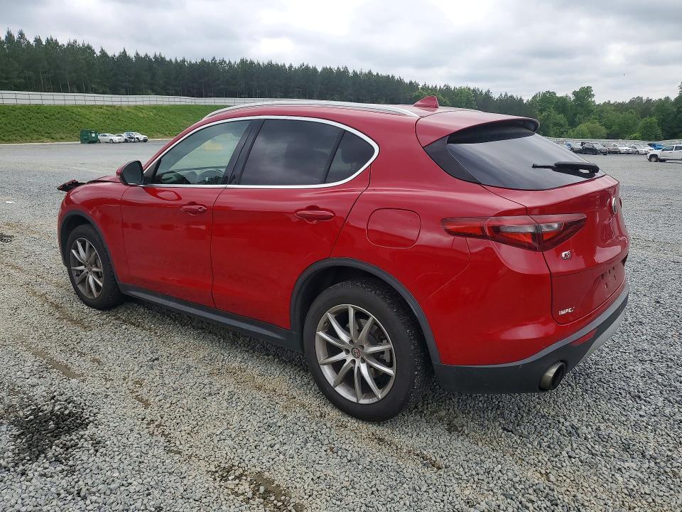 2018 Alfa romeo Stelvio VIN ZASFAKBN5J7B72391 COPART salvage auction — FRONT END, Nc - Salvage Certificate Of Title, sold $1,300 on 2026-07-30 (photo 2)
