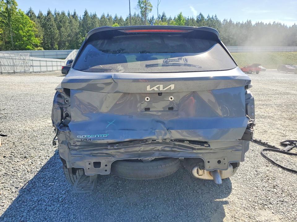 2025 Kia Sorento VIN 5XYRG4JC1SG387674 COPART salvage auction — REAR END, Nc - Salvage Certificate Of Title, sold $11,800 on 2026-07-16 (photo 6)