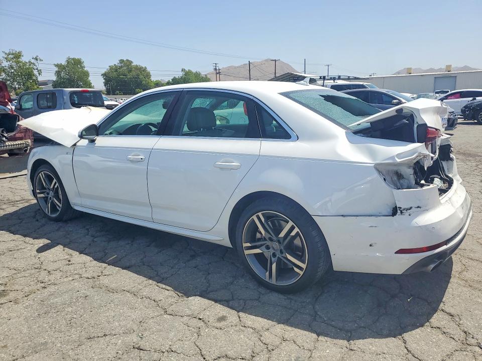 2018 Audi A4 VIN WAUENAF49JA120461 COPART salvage auction — FRONT END, Ca - Salvage Certificate, sold $1,700 on 2026-07-09 (photo 2)