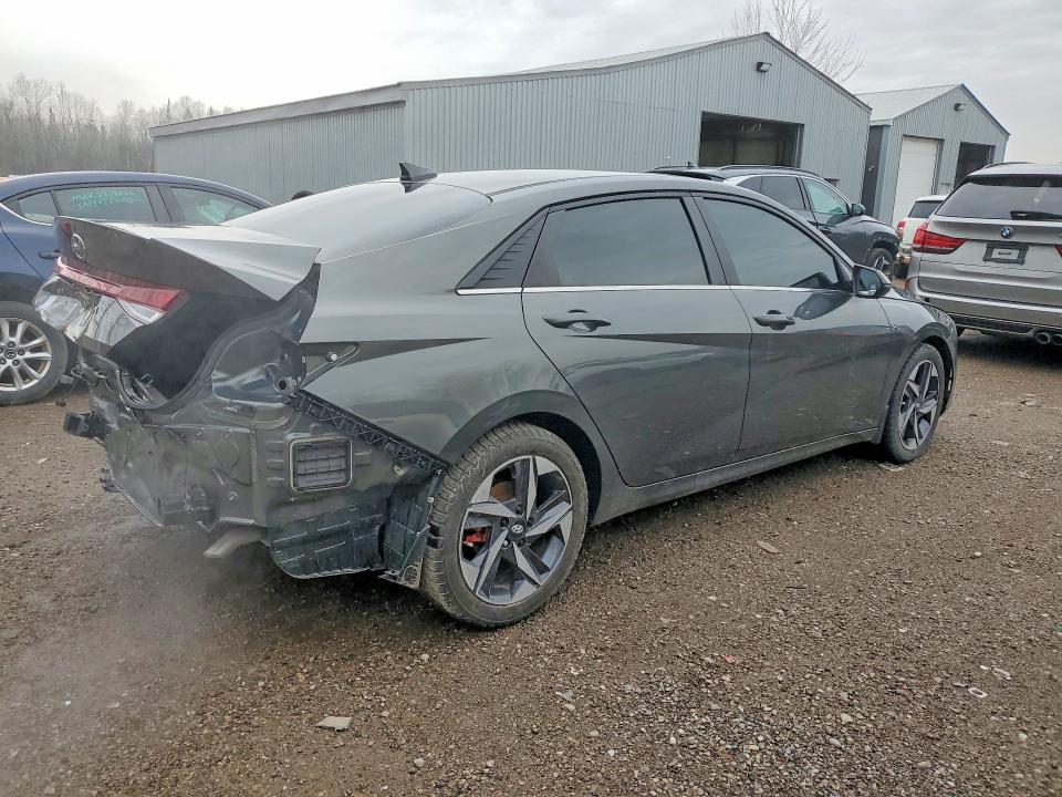2021 Hyundai Elantra VIN KMHLN4AG7MU187684 COPART salvage auction — REAR END, Salvage Title, sold $5,100 on 2026-07-16 (photo 3)