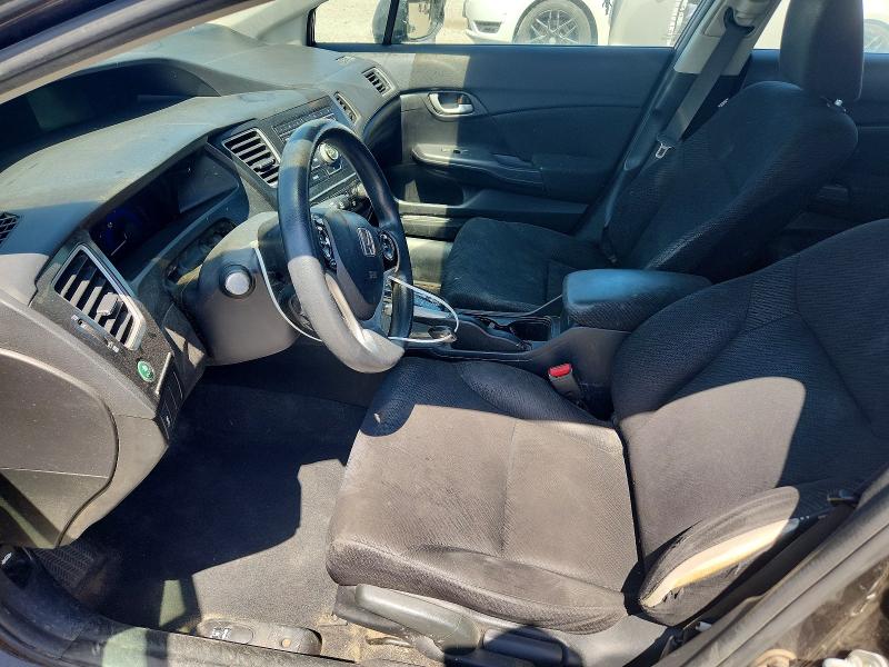 2013 Honda Civic VIN 19XFB2F58DE017063 COPART salvage auction — FRONT END, Id - Salvage Certificate Of Title, sold $275 on 2026-07-23 (photo 7)