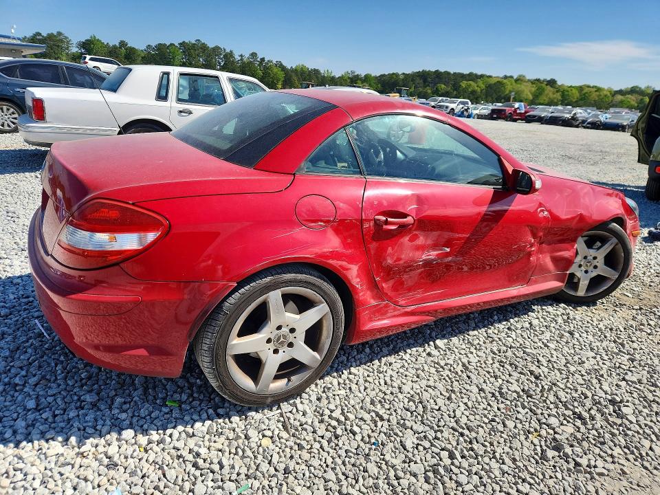 2005 Mercedes-benz Slk-klasse VIN WDBWK56F85F038494 COPART salvage auction — SIDE, GA - CERT OF TITLE-SALVAGE, sold $850 on 2026-07-09 (photo 3)