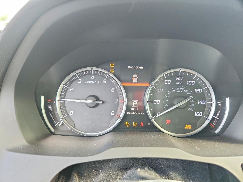 2017 Acura Mdx VIN 5FRYD4H30HB019575 COPART salvage auction — SIDE, TX - SALVAGE VEHICLE TITLE, sold $8,000 on 2026-07-30 (photo 9)