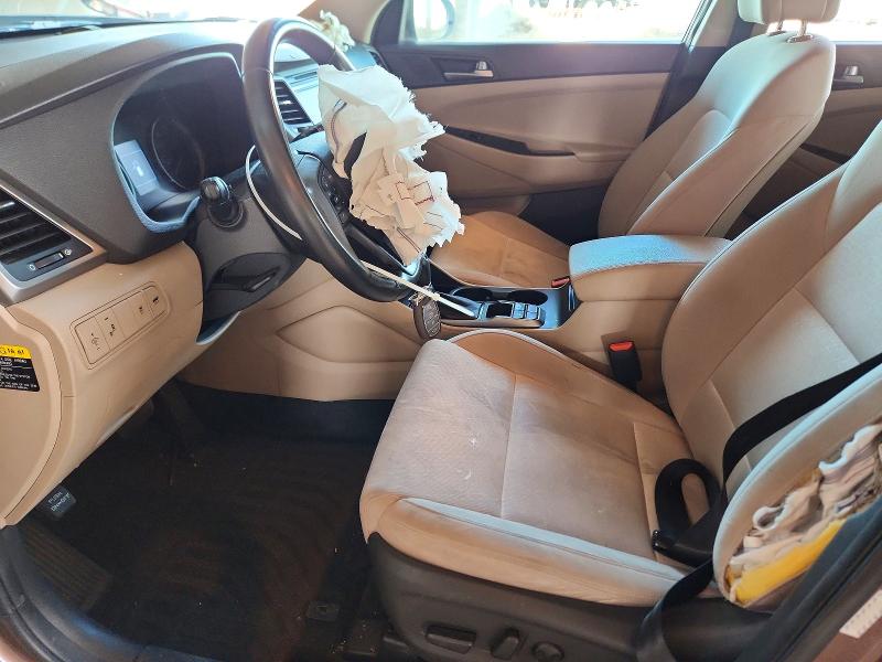 2017 Hyundai Tucson VIN KM8J33A28HU460245 COPART salvage auction — FRONT END, Az - Cert Of Title - Salvage, sold $2,500 on 2026-07-13 (photo 7)