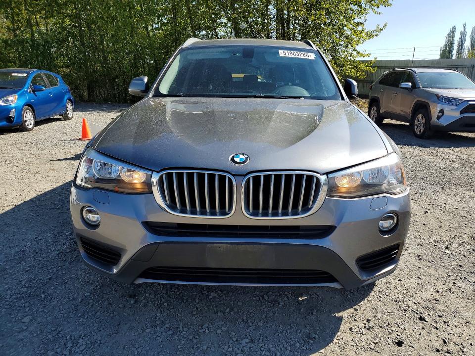 2017 BMW X3 VIN 5UXWZ7C30H0X40138 COPART salvage auction — REAR END, Salvage Title, sold $3,150 on 2026-07-20 (photo 5)