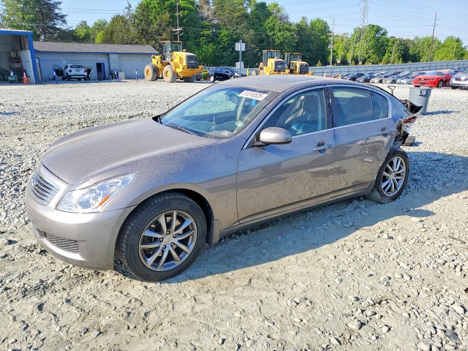 2007 Infiniti G VIN JNKBV61F47M810362 COPART salvage auction — REAR END, Nc - Salvage Certificate Of Title, sold $150 on 2026-07-22 (photo 1)