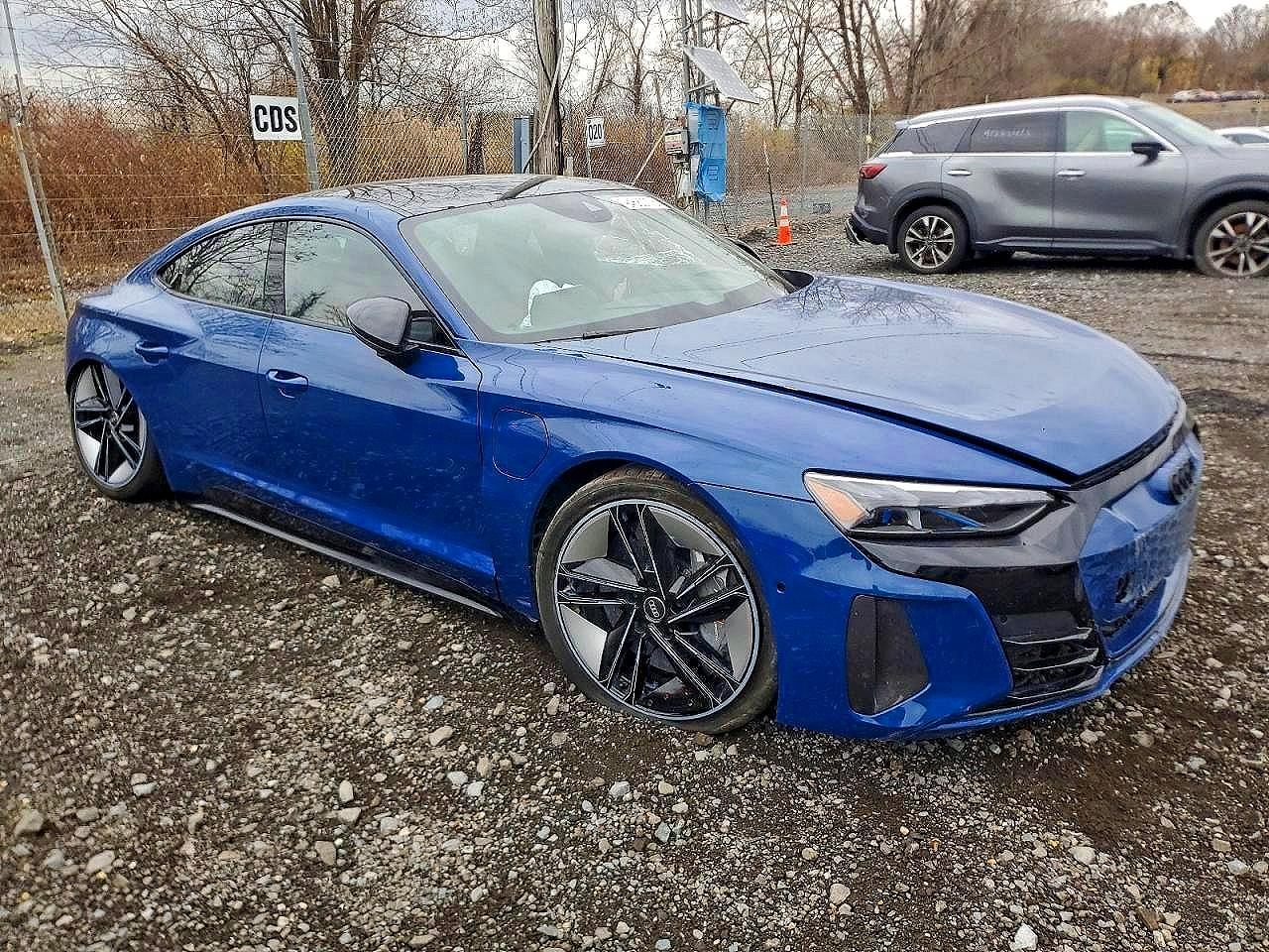 2024 Audi RS e-tron GT VIN WAUBHBFW3R7900076 COPART salvage auction — Front End, NJ - CERT OF TITLE-SALVAGE, sold $29,250 on 2026-07-07 (photo 4)
