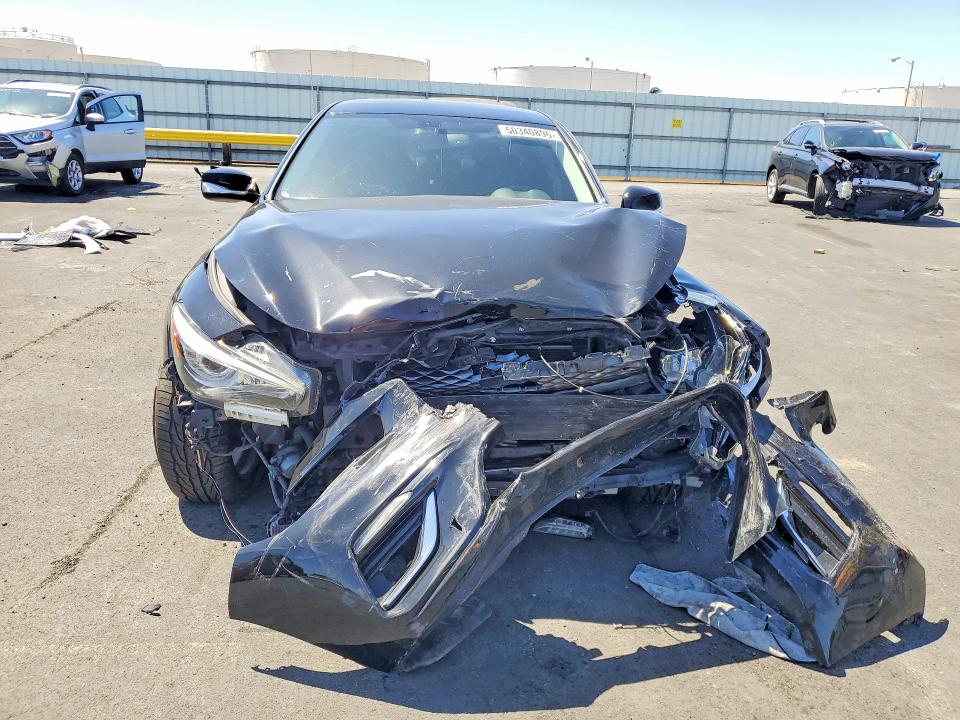 2018 Infiniti Q50 VIN JN1EV7AP3JM357519 COPART salvage auction — FRONT END, Ca - Salvage Certificate, sold $1,050 on 2026-07-06 (photo 5)