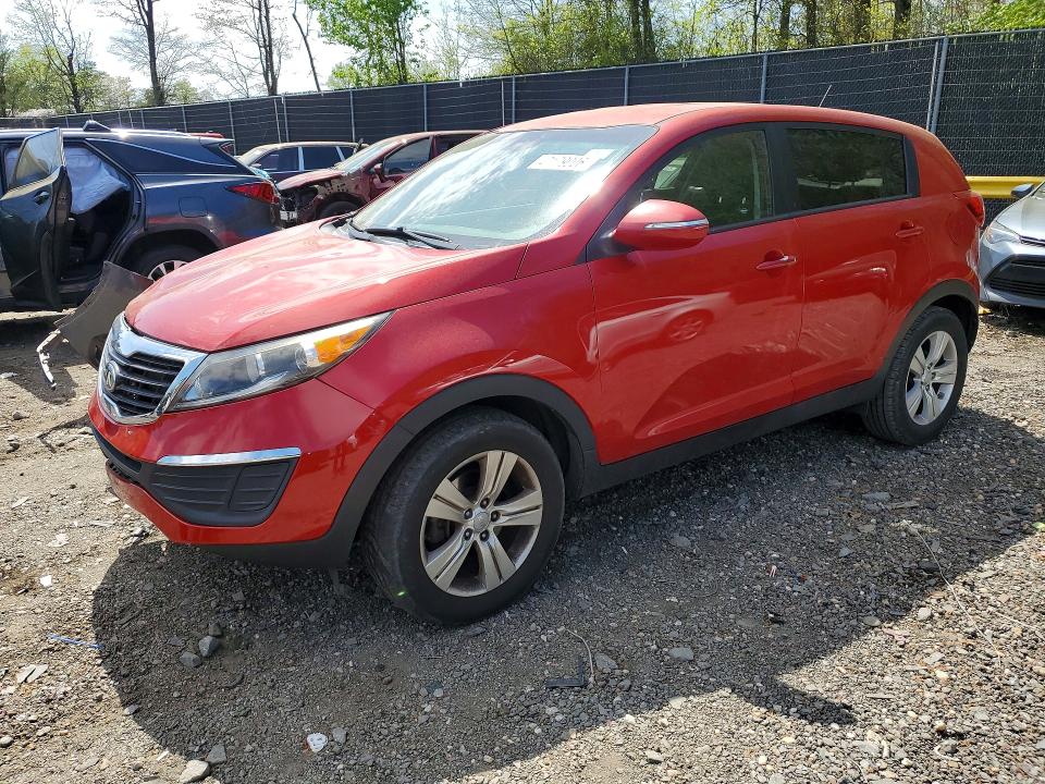 2013 Kia Sportage VIN KNDPB3A22D7511720 COPART salvage auction — FRONT END, Md - Cert Of Salvage > 75% Damage, sold $900 on 2026-07-28 (photo 1)