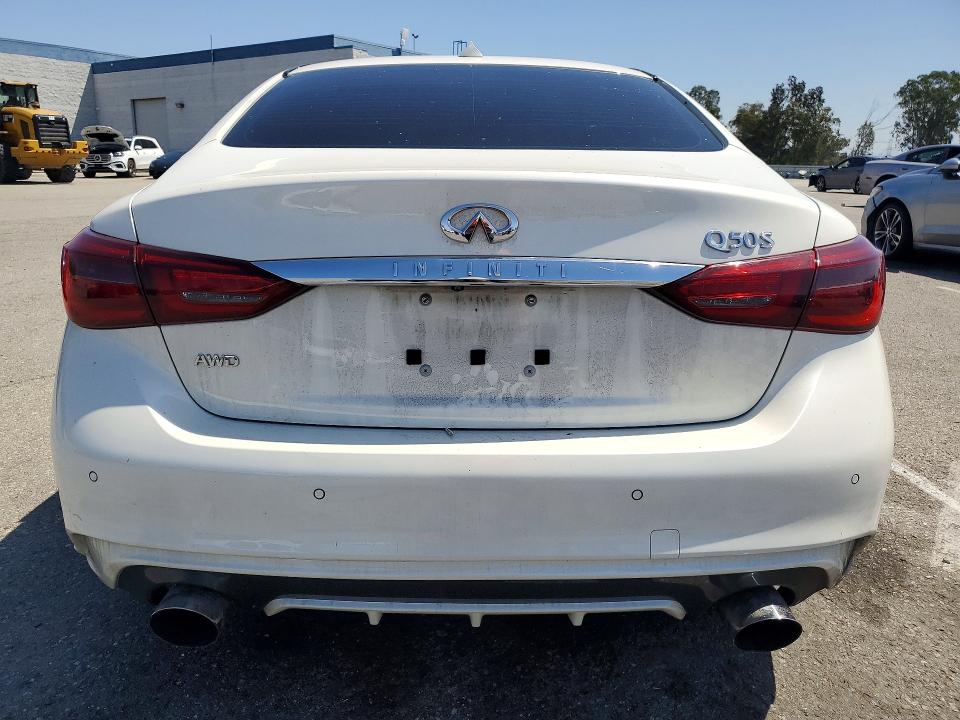 2019 Infiniti Q50 VIN JN1EV7AR1KM553333 COPART salvage auction — UNDERCARRIAGE, Ca - Salvage Certificate, sold $5,300 on 2026-07-07 (photo 6)