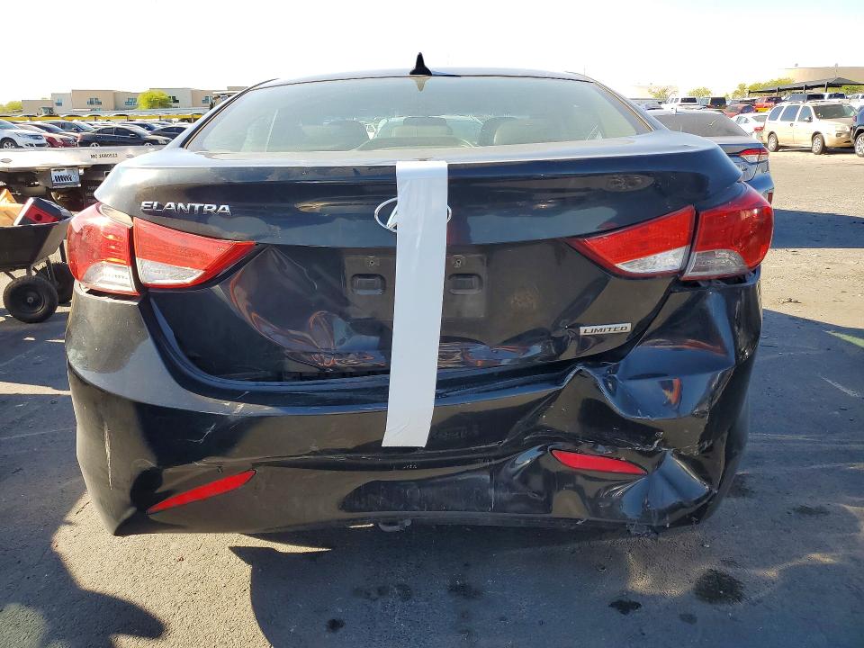 2013 Hyundai Elantra VIN KMHDH4AE9DU544163 COPART salvage auction — REAR END, NV, sold $1,150 on 2026-07-22 (photo 6)