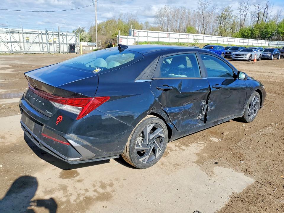 2024 Hyundai Elantra VIN KMHLP4DG5RU778044 COPART salvage auction — SIDE, Id - Salvage Certificate Of Title, sold $4,300 on 2026-07-22 (photo 3)