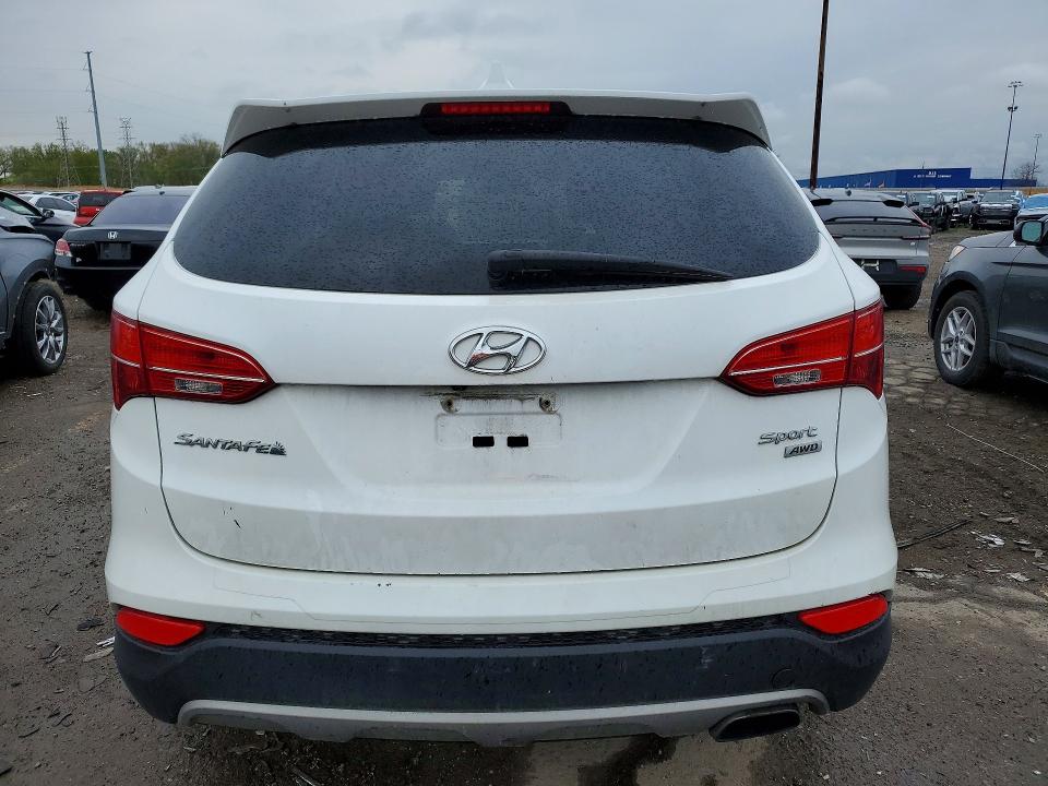 2013 Hyundai Santa fe VIN 5XYZUDLB3DG103252 COPART salvage auction — FRONT END, MI, sold $2,150 on 2026-07-17 (photo 6)