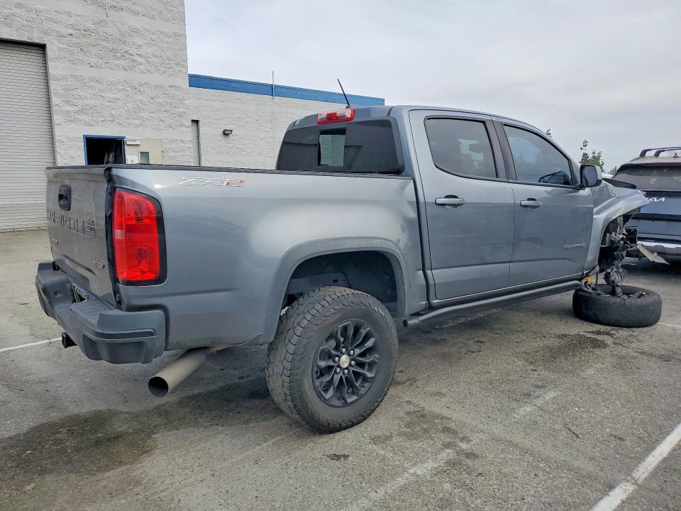 2021 Chevrolet Colorado VIN 1GCPTEE18M1130810 COPART salvage auction — FRONT END, Ca - Salvage Certificate, sold $10,100 on 2026-07-28 (photo 3)